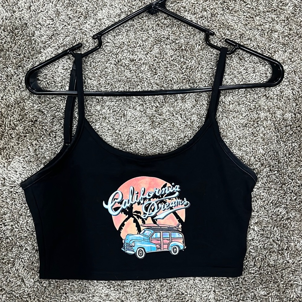 “California Dreams” Cropped Tank Top